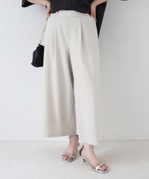 le.coeur blanc / ルクールブラン その他パンツ | リネンライクワイドクロップドパンツ | 詳細4