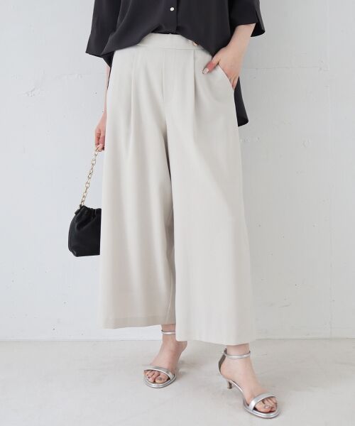 le.coeur blanc / ルクールブラン その他パンツ | リネンライクワイドクロップドパンツ | 詳細5