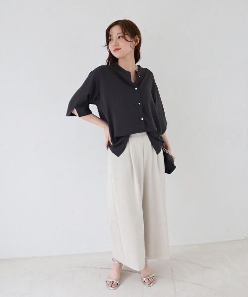 le.coeur blanc / ルクールブラン その他パンツ | リネンライクワイドクロップドパンツ | 詳細7
