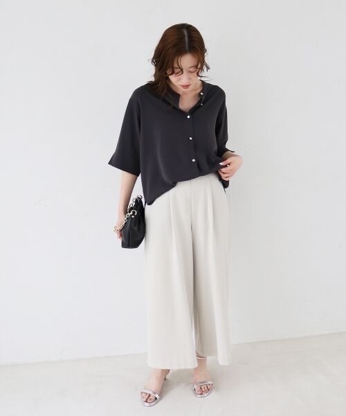 le.coeur blanc / ルクールブラン その他パンツ | リネンライクワイドクロップドパンツ | 詳細8