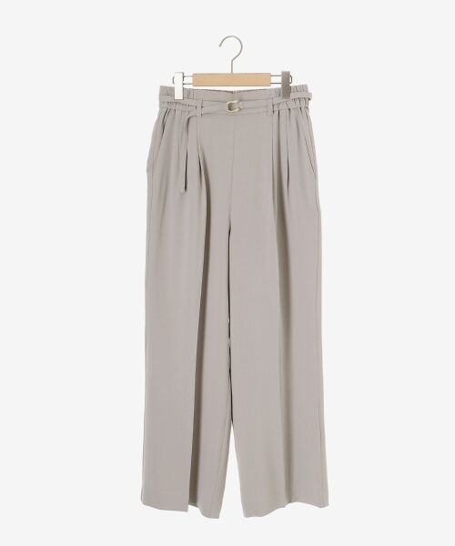 le.coeur blanc / ルクールブラン その他パンツ | ハイストレッチカルゼワッシャーベルテッドパンツ | 詳細1