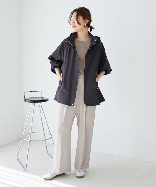 le.coeur blanc / ルクールブラン その他パンツ | ハイストレッチカルゼワッシャーベルテッドパンツ | 詳細13