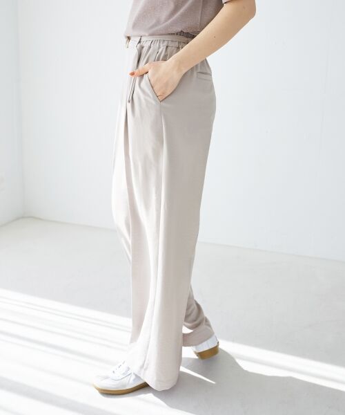 le.coeur blanc / ルクールブラン その他パンツ | ハイストレッチカルゼワッシャーベルテッドパンツ | 詳細22