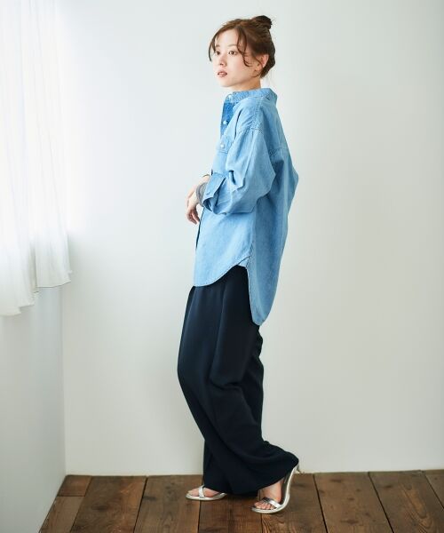 le.coeur blanc / ルクールブラン その他パンツ | ハイストレッチカルゼワッシャーベルテッドパンツ | 詳細27