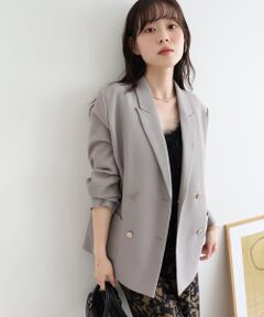 le.coeur blanc / ルクールブラン その他アウター | メッシュダブルブレストジャケット