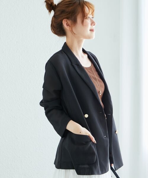 le.coeur blanc / ルクールブラン その他アウター | メッシュダブルブレストジャケット | 詳細16