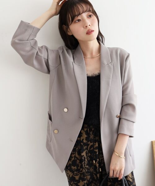 le.coeur blanc / ルクールブラン その他アウター | メッシュダブルブレストジャケット | 詳細2