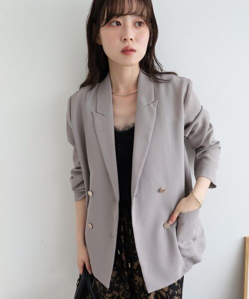 le.coeur blanc / ルクールブラン その他アウター | メッシュダブルブレストジャケット | 詳細3