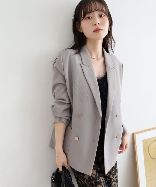 le.coeur blanc / ルクールブラン その他アウター | メッシュダブルブレストジャケット | 詳細4