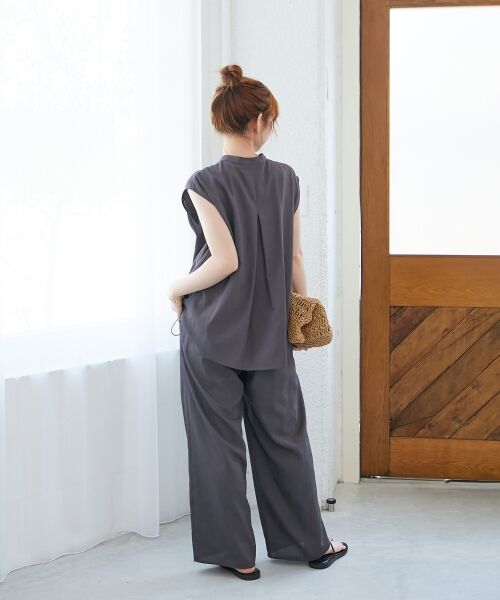 le.coeur blanc / ルクールブラン シャツ・ブラウス | リネンライク裾ドロストブラウス | 詳細12