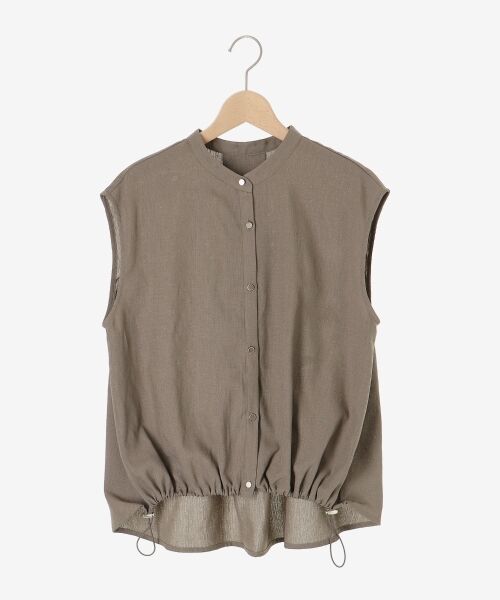 le.coeur blanc / ルクールブラン シャツ・ブラウス | リネンライク裾ドロストブラウス | 詳細17