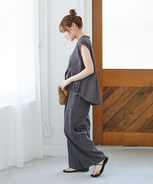 le.coeur blanc / ルクールブラン その他パンツ | ベルト付きリネンライクワイドパンツ | 詳細12