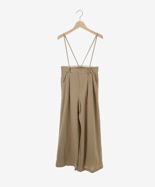 le.coeur blanc / ルクールブラン その他パンツ | 《手洗い可能》ドビークロスサス付きタックワイドパンツ | 詳細1