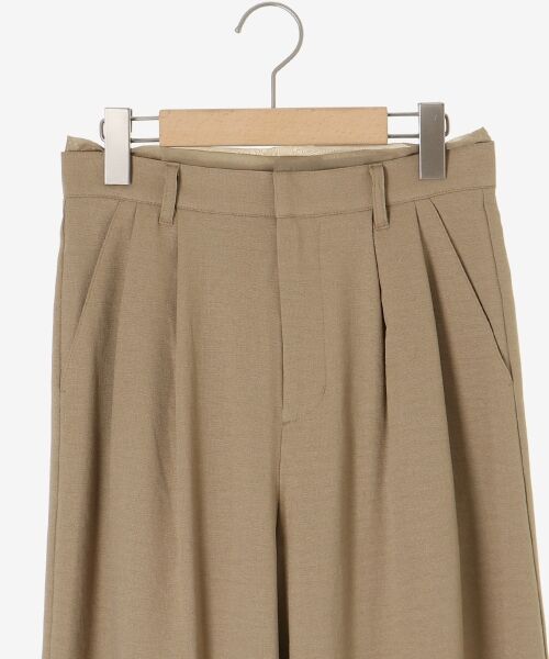 le.coeur blanc / ルクールブラン その他パンツ | 《手洗い可能》ドビークロスサス付きタックワイドパンツ | 詳細26