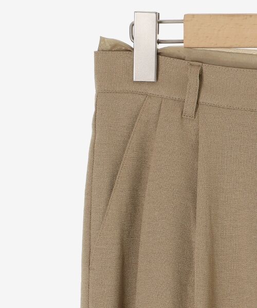 le.coeur blanc / ルクールブラン その他パンツ | 《手洗い可能》ドビークロスサス付きタックワイドパンツ | 詳細30