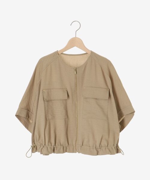 le.coeur blanc / ルクールブラン ブルゾン | 《シワになりにくく速乾性》ドビークロスドロストブルゾン | 詳細1