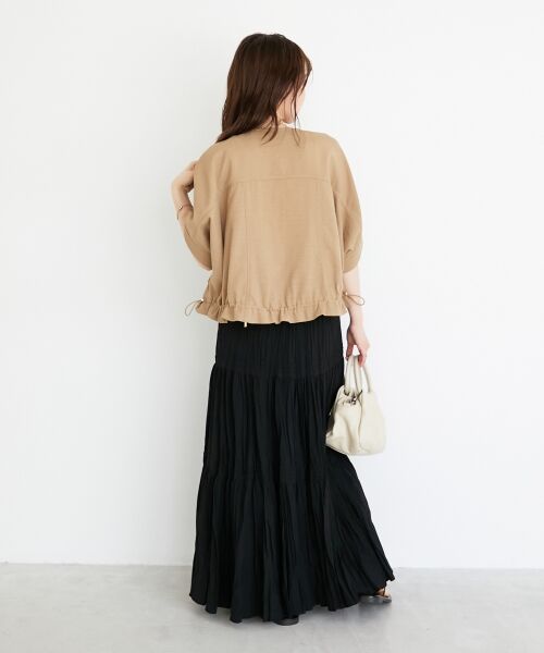 le.coeur blanc / ルクールブラン ブルゾン | 《シワになりにくく速乾性》ドビークロスドロストブルゾン | 詳細12