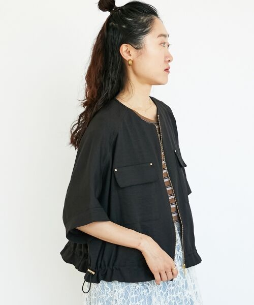 le.coeur blanc / ルクールブラン ブルゾン | 《シワになりにくく速乾性》ドビークロスドロストブルゾン | 詳細19