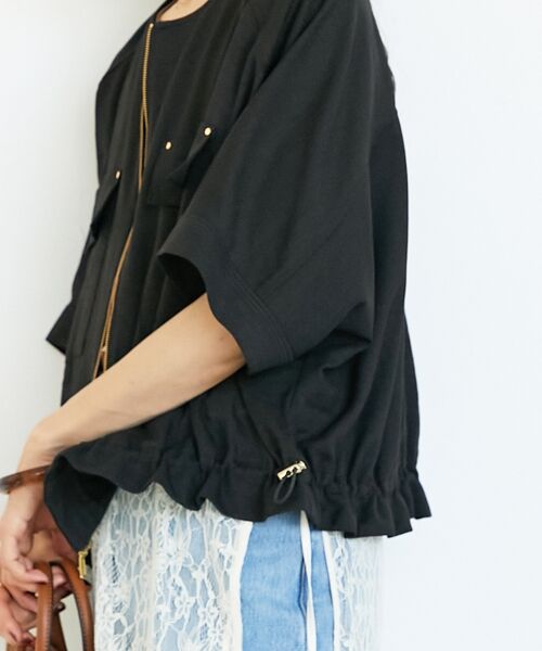 le.coeur blanc / ルクールブラン ブルゾン | 《シワになりにくく速乾性》ドビークロスドロストブルゾン | 詳細20