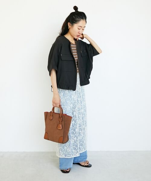 le.coeur blanc / ルクールブラン ブルゾン | 《シワになりにくく速乾性》ドビークロスドロストブルゾン | 詳細22