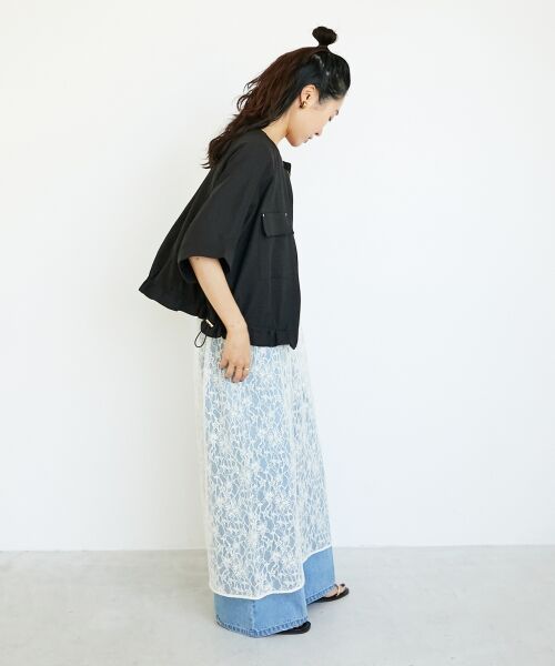 le.coeur blanc / ルクールブラン ブルゾン | 《シワになりにくく速乾性》ドビークロスドロストブルゾン | 詳細23