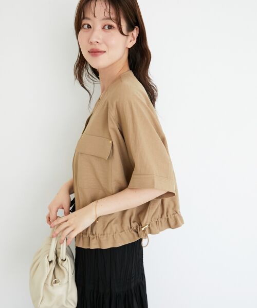 le.coeur blanc / ルクールブラン ブルゾン | 《シワになりにくく速乾性》ドビークロスドロストブルゾン | 詳細8