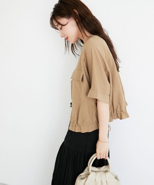 le.coeur blanc / ルクールブラン ブルゾン | 《シワになりにくく速乾性》ドビークロスドロストブルゾン | 詳細9