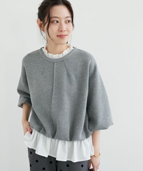 le.coeur blanc / ルクールブラン カットソー | 《手洗い可能》TORRAZZO DONNA 別注2WAYレイヤード | 詳細20