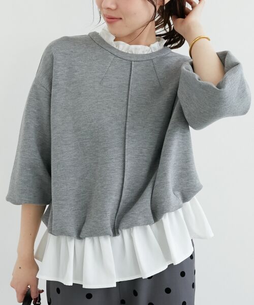 le.coeur blanc / ルクールブラン カットソー | 《手洗い可能》TORRAZZO DONNA 別注2WAYレイヤード | 詳細23