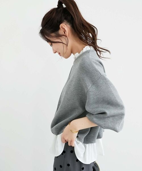 le.coeur blanc / ルクールブラン カットソー | 《手洗い可能》TORRAZZO DONNA 別注2WAYレイヤード | 詳細27