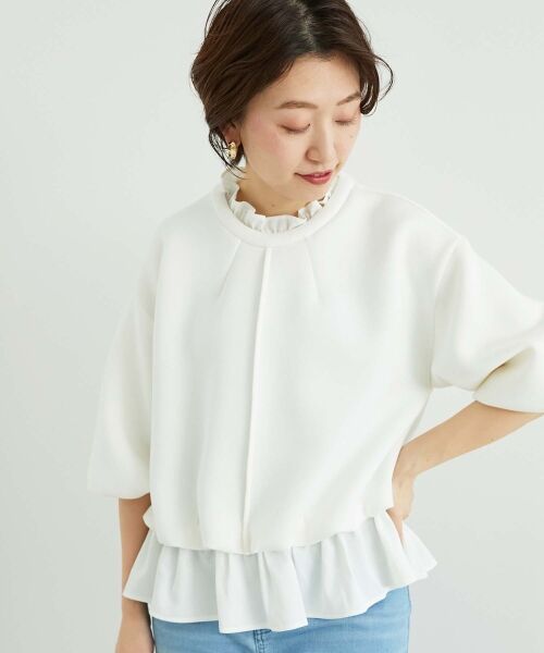 le.coeur blanc / ルクールブラン カットソー | 《手洗い可能》TORRAZZO DONNA 別注2WAYレイヤード | 詳細7