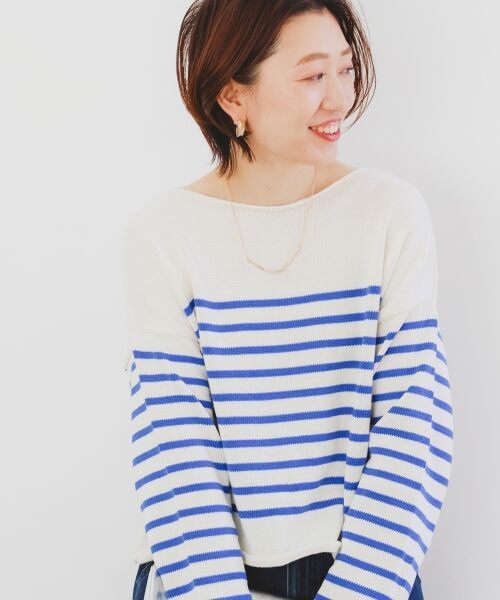 le.coeur blanc / ルクールブラン ニット・セーター | 《手洗い可能》TRICOTS JEANMARC ボーダーニット | 詳細15