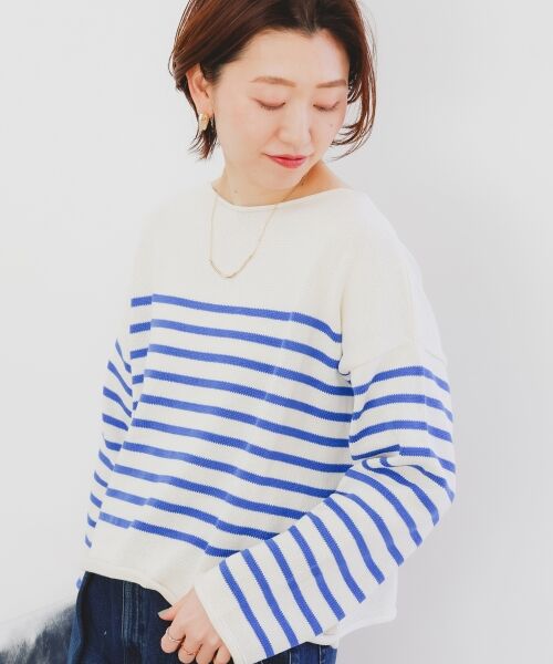 le.coeur blanc / ルクールブラン ニット・セーター | 《手洗い可能》TRICOTS JEANMARC ボーダーニット | 詳細16