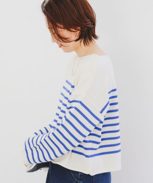 le.coeur blanc / ルクールブラン ニット・セーター | 《手洗い可能》TRICOTS JEANMARC ボーダーニット | 詳細17