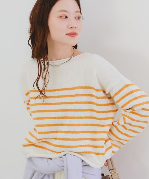 le.coeur blanc / ルクールブラン ニット・セーター | 《手洗い可能》TRICOTS JEANMARC ボーダーニット | 詳細3