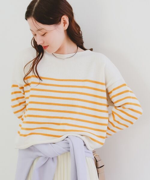 le.coeur blanc / ルクールブラン ニット・セーター | 《手洗い可能》TRICOTS JEANMARC ボーダーニット | 詳細5