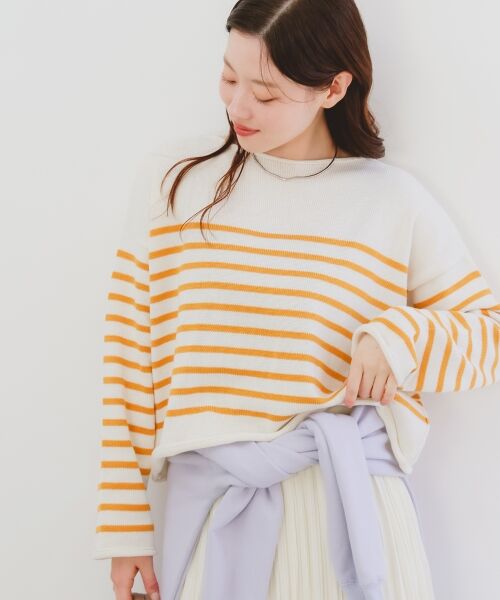 le.coeur blanc / ルクールブラン ニット・セーター | 《手洗い可能》TRICOTS JEANMARC ボーダーニット | 詳細6