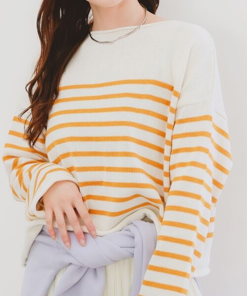 le.coeur blanc / ルクールブラン ニット・セーター | 《手洗い可能》TRICOTS JEANMARC ボーダーニット | 詳細7