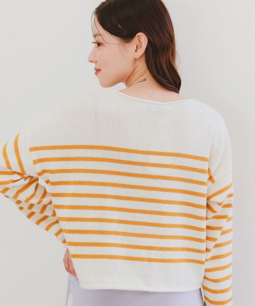 le.coeur blanc / ルクールブラン ニット・セーター | 《手洗い可能》TRICOTS JEANMARC ボーダーニット | 詳細8