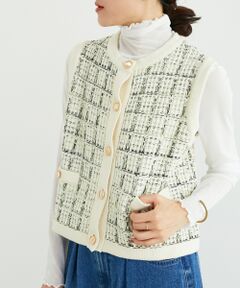 le.coeur blanc / ルクールブラン ベスト | TORRAZZO DONNA 別注ツイード調ベスト