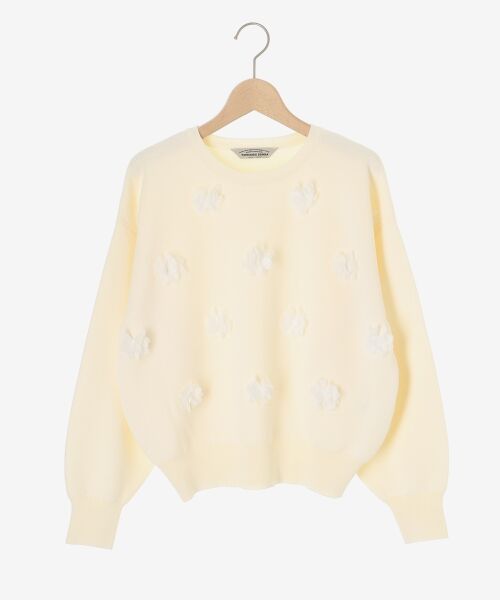 le.coeur blanc / ルクールブラン ニット・セーター | 《手洗い可能》TORRAZZO DONNA別注フラワーモチーフニット | 詳細1