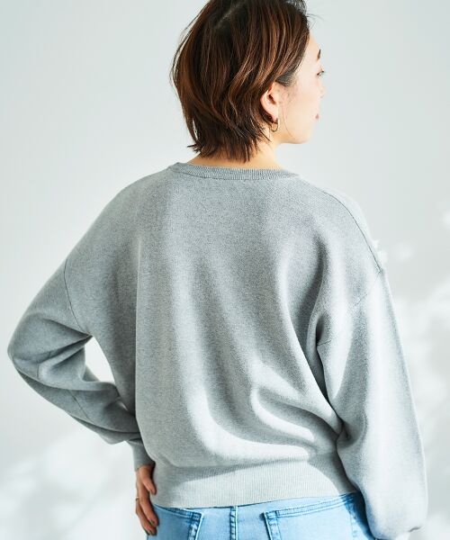 le.coeur blanc / ルクールブラン ニット・セーター | 《手洗い可能》TORRAZZO DONNA別注フラワーモチーフニット | 詳細19