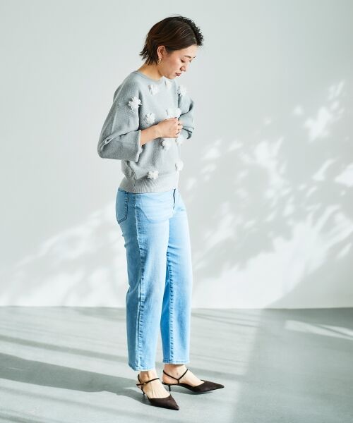 le.coeur blanc / ルクールブラン ニット・セーター | 《手洗い可能》TORRAZZO DONNA別注フラワーモチーフニット | 詳細21