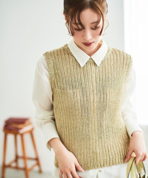 le.coeur blanc / ルクールブラン ベスト | アビガイルラメベスト | 詳細3