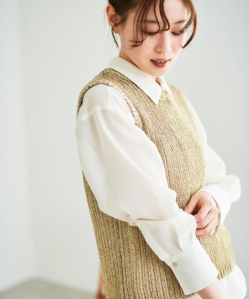 le.coeur blanc / ルクールブラン ベスト | アビガイルラメベスト | 詳細5