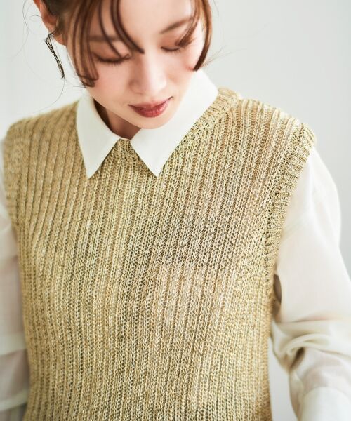 le.coeur blanc / ルクールブラン ベスト | アビガイルラメベスト | 詳細6