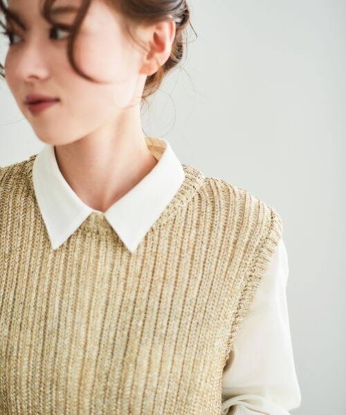 le.coeur blanc / ルクールブラン ベスト | アビガイルラメベスト | 詳細7