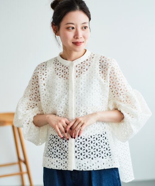 ブラウス シャツ TORRAZZO DONNA 別注レースブラウス レディース ルクールブラン le.coeur blanc TORRAZZO DONNA 別注レース