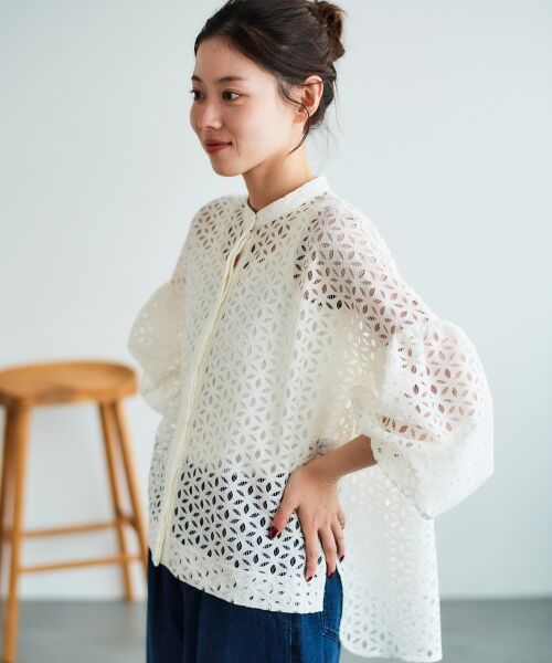 le.coeur blanc / ルクールブラン シャツ・ブラウス | 《手洗い可能》TORRAZZO DONNA 別注レースブラウス | 詳細26