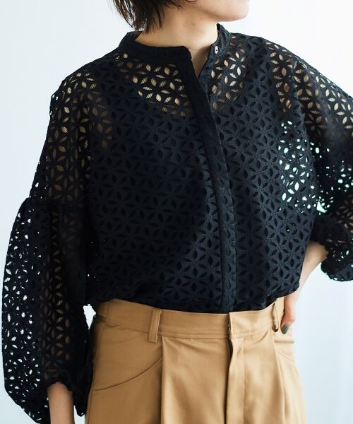 ブラウス シャツ TORRAZZO DONNA 別注レースブラウス レディース 手洗い可能》TORRAZZO DONNA 別注レースブラウス/le.coeur blanc